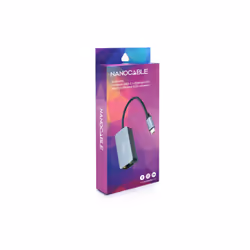 Nanocable USB-C 3.2 GEN1 to Ethernet 2.5G Converter, Aluminium, Grey, 15 cm - Additional view 5
