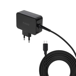 TooQ GAN USB-C PD Laptop Charger 65W, Black