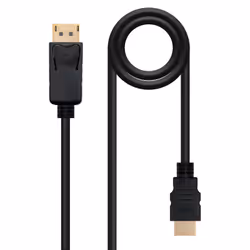 Nanocable Converter cable DISPLAYPORT to HDMI, DP/M - HDMI/M, Black, 10 m, 10 m, DisplayPort, HDMI, Male, Male, Straight