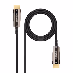 Nanocable HDMI Cable V2.0 AOC 4K@60Hz 18Gbps A/M-A/M, Black 15 m, 15 m, HDMI Type A (Standard), HDMI Type A (Standard), 3D, 1 ...