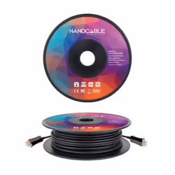Nanocable AOC HDMI V2.1 Cable 8K@60Hz 4K@120Hz 48Gbps A/M-A/M, Black, 30 m - Additional view 2
