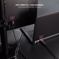 Nanocable AOC HDMI V2.1 Cable 8K@60Hz 4K@120Hz 48Gbps A/M-A/M, Black, 30 m - Additional view 6