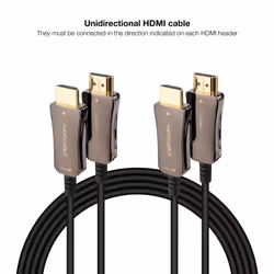 Nanocable AOC HDMI V2.1 Cable 8K@60Hz 4K@120Hz 48Gbps A/M-A/M, Black, 50 m
