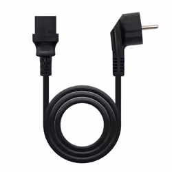 Nanocable Power cable, CEE7/M-C13/F, Black, 2 m, 2 m, CEE7/7, C13 coupler