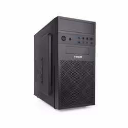 TooQ TQC-4701U3C-B, Mini Tower, PC, Black, micro ATX, Mini-ITX, Steel, 14 cm