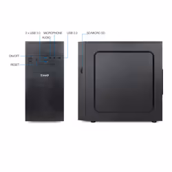 TooQ TQC-4701U3C-B computer case Mini Tower Black