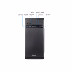 TooQ TQC-4702U3C-B computer case Mini Tower Black