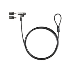 TooQ NANO Type Security Cable with Laptop Key 1.5 metres, Dark Grey