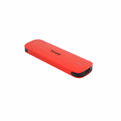 TooQ External M.2 NVMe SSD Enclosure, Red, SSD enclosure, M.2, PCI Express, 10 Gbit/s, USB connectivity, Red