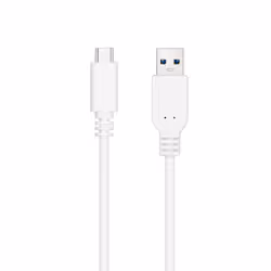 Nanocable USB 3.1 Cable, Gen2 10 Gbps 3A, USB-C/M-A/M Type, White, 2 m