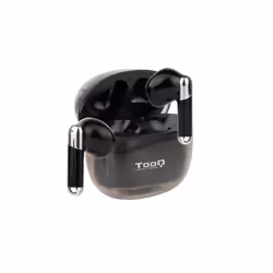 TooQ Onyx Wireless Earbuds + Bluetooth Microphone with Charging Case, Black, Wireless, Calls/Music, 20 - 20000 Hz, Headset, B ...