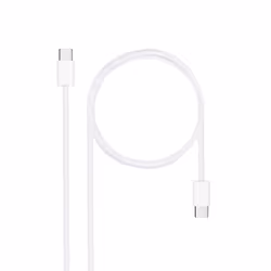Nanocable USB-C 2.0 60W 3A Cable, USB-C/M-USB-C/M, White, 2 m, 2 m, USB C, USB C, USB 2.0, 0.48 Gbit/s, White