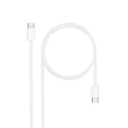 Nanocable USB-C 2.0 60W 3A Cable, USB-C/M-USB-C/M, White, 2 m
