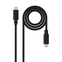 Nanocable USB 2.0 Cable 3A, USB-C/M-USB-C/M, Black, 1.5 m