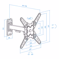 TooQ Wall Mount for 13‘’-43‘’ Screens, Black - Additional view 8