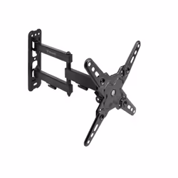 TooQ Wall Mount for 13‘’-43‘’ Screens, Black, 75 x 75 mm, 200 x 200 mm, -15 - 5°, -90 - 90°, Steel, Black