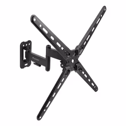 TooQ Wall Mount for 13"-55" Screens, Black, 75 x 75 mm, 400 x 400 mm, -15 - 5°, -90 - 90°, Steel, Black