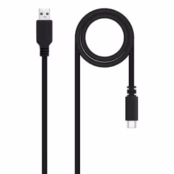 Nanocable USB 2.0 3A cable, USB-C/M-A/M type, Black, 1.5 m, 1.5 m, USB C, USB A, USB 2.0, 0.48 Gbit/s, Black