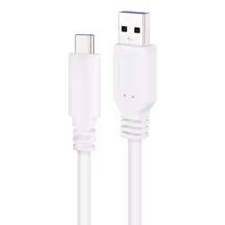 Nanocable USB 2.0 3A cable, USB-C/M-A/M type, White, 2 m