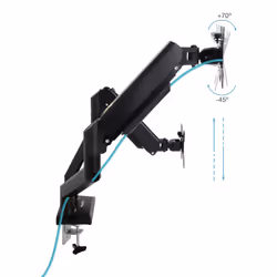 TooQ DB1434TNR-B monitor mount / stand 86.4 cm (34") Desk Black - Additional view 2