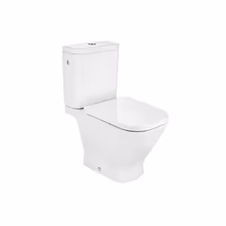 Roca A80147200B Supralit Seat & Cover, Damped Drop, The Gap Square Collection, White