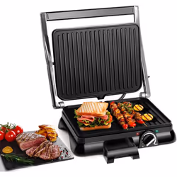 Aigostar Sandwich Toaster | Toastie Maker, 2000W 4-Slice Panini Press