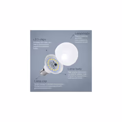 E14 Small Edison Screw Golf Ball Bulb, Aigostar G45 SES LED Light Bulbs 7W(43W Equivalent), 6400K Cool White E14 LED Bulb, 5 Pack , 520LM