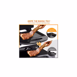 Single Sandwich Toastie maker, Deep Fill Sandwich Toaster with Non-Stick Flat Grill Plates, Small Panini Press, Healthy Grill, Indicator Lights,