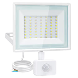 Security Lights Outdoor Motion Sensor, 50W PIR Sensor Security Light 4300 Lumens, Super Bright Flood Lights Outdoor, 6500K Flood Light, IP65