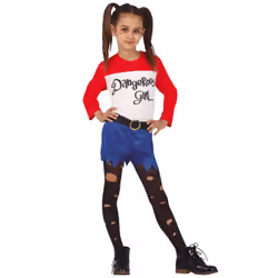 ) Dangerous girl costume for girls - 10 to 12 years (142-148 cm