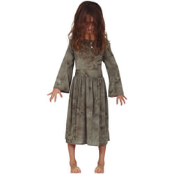 ) Girls' gray ghost costume - 10 to 12 years (142-148 cm