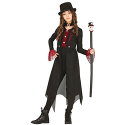 ) Gothic chic black and red child costume - 5 to 6 years (110-115 cm