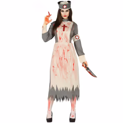 ) Retro zombie nurse costume for women - L (42-44
