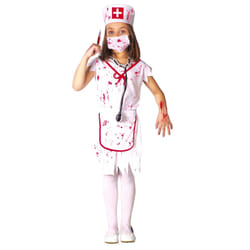 ) White zombie nurse costume for girls - 10 to 12 years (142-148 cm
