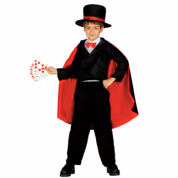 Boys' satin effect magician costume - 7 to 9 year
