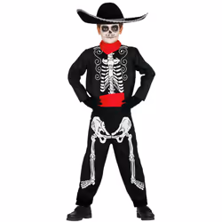 Dia de los muertos skeleton costume for boys