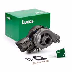 Turbocharger; LUCAS; Exhaust Turbocharger, Pneumatically controlled actuator with gaskets/seals; for FORD, CITROËN, VOLVO, PE ...
