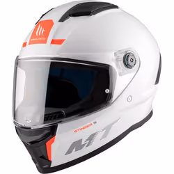 MT Stinger 2 A0 Full Face Helmet Gloss White - L