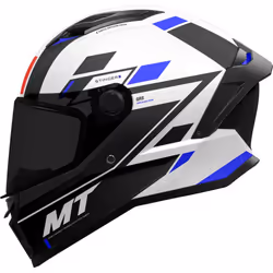 MT Stinger 2 Zivze A7 Full Face Helmet Gloss Black / White / Blue - XL
