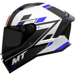MT Stinger 2 Zivze A7 Full Face Helmet Gloss Black / White / Blue - XL