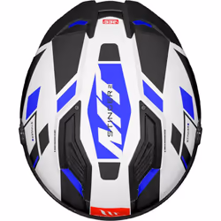 MT Stinger 2 Zivze A7 Full Face Helmet Gloss Black / White / Blue - XL
