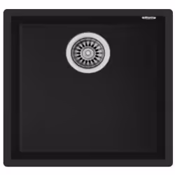 Teka Square 40.40 TG, Flush-mounted sink, Square, Black, 1 bowls, Square, 400 x 400 mm