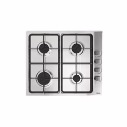 Teka E/60.3 40, Stainless steel, Built-in, 60 cm, Gas, Stainless steel, 4 zone(s)