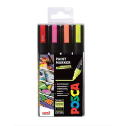 POSCA PC-5M Orange, Pink, Red, Yellow 4 pc(s)