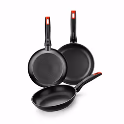 Monix M240000, Round, All-purpose pan, Black, Xylan Plus, Ceramic, Gas, Induction, 26 cm
