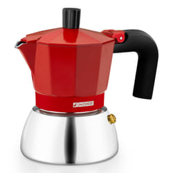 Monix M863103 manual coffee maker Moka pot 0.195 L Red