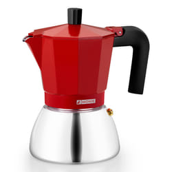 Monix M863106 manual coffee maker Moka pot 0.37 L Red