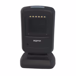 Approx appLS07DESK Fixed bar code reader 1D/2D CMOS Black, Grey