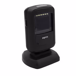 Approx appLS07DESK Fixed bar code reader 1D/2D CMOS Black, Grey