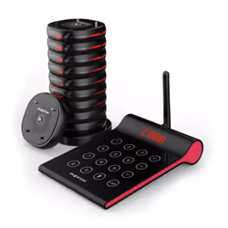 Approx appCUSTOMERCALLERKIT, Restaurant, RF Wireless, 998 channels, 433 MHz, Wireless, LED